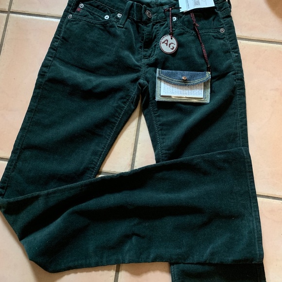 AG The Angel fit Green Jean Cords - size 24 - Picture 2 of 6